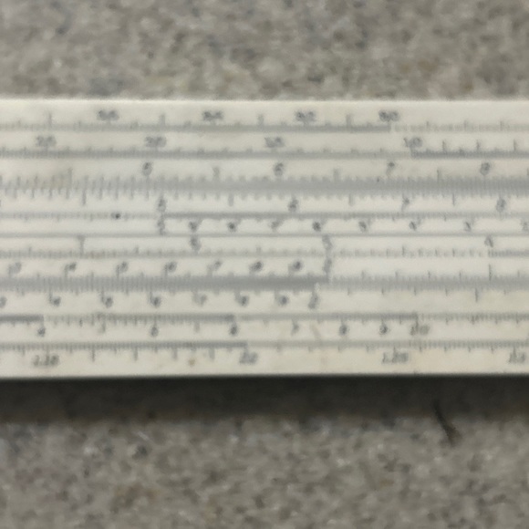 Vintage Keuffel & Esser Doric 12" Slide Rule N9081-3 with Leather Sleeve - Picture 5 of 7